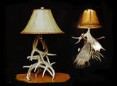 antler lamps