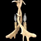 Heron Fallow Deer Antler Pendant Light installed lifestyle photo