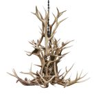 Selway 2-Tier Elk Antler Chandelier studio product photo on a white background