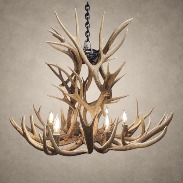 Mule Deer Antler Chandelier